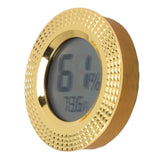 Insert Digital Hygrometer Round Cigar Box High Accuracy Electronic Temperature Humidity Meter