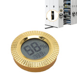 Insert Digital Hygrometer Round Cigar Box High Accuracy Electronic Temperature Humidity Meter