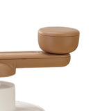 Hand Crank Ice Crusher Multipurpose Food Grade Mini Snow Cone Machine for Home Use White White - Low Angle
