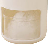 Hand Crank Ice Crusher Multipurpose Food Grade Mini Snow Cone Machine for Home Use White White