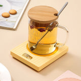 Mug Warmer 2 Temperature 2 Modes Adjustable Constant Temperature USB Beverage Warmer For Egg Cake Wet Towels 220V Yellow - Extra Image