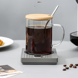 Mug Warmer 2 Temperature 2 Modes Adjustable Constant Temperature USB Beverage Warmer For Egg Cake Wet Towels 220V Grey - 45-Degree Angle