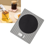 Mug Warmer 2 Temperature 2 Modes Adjustable Constant Temperature USB Beverage Warmer For Egg Cake Wet Towels 220V Grey