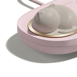 Intelligent Mug Warmer Coaster 55 Degrees Celsius Constant Temperature Cup Heating Mat Pad for Working Pink - Low Angle