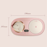 Intelligent Mug Warmer Coaster 55 Degrees Celsius Constant Temperature Cup Heating Mat Pad for Working Pink