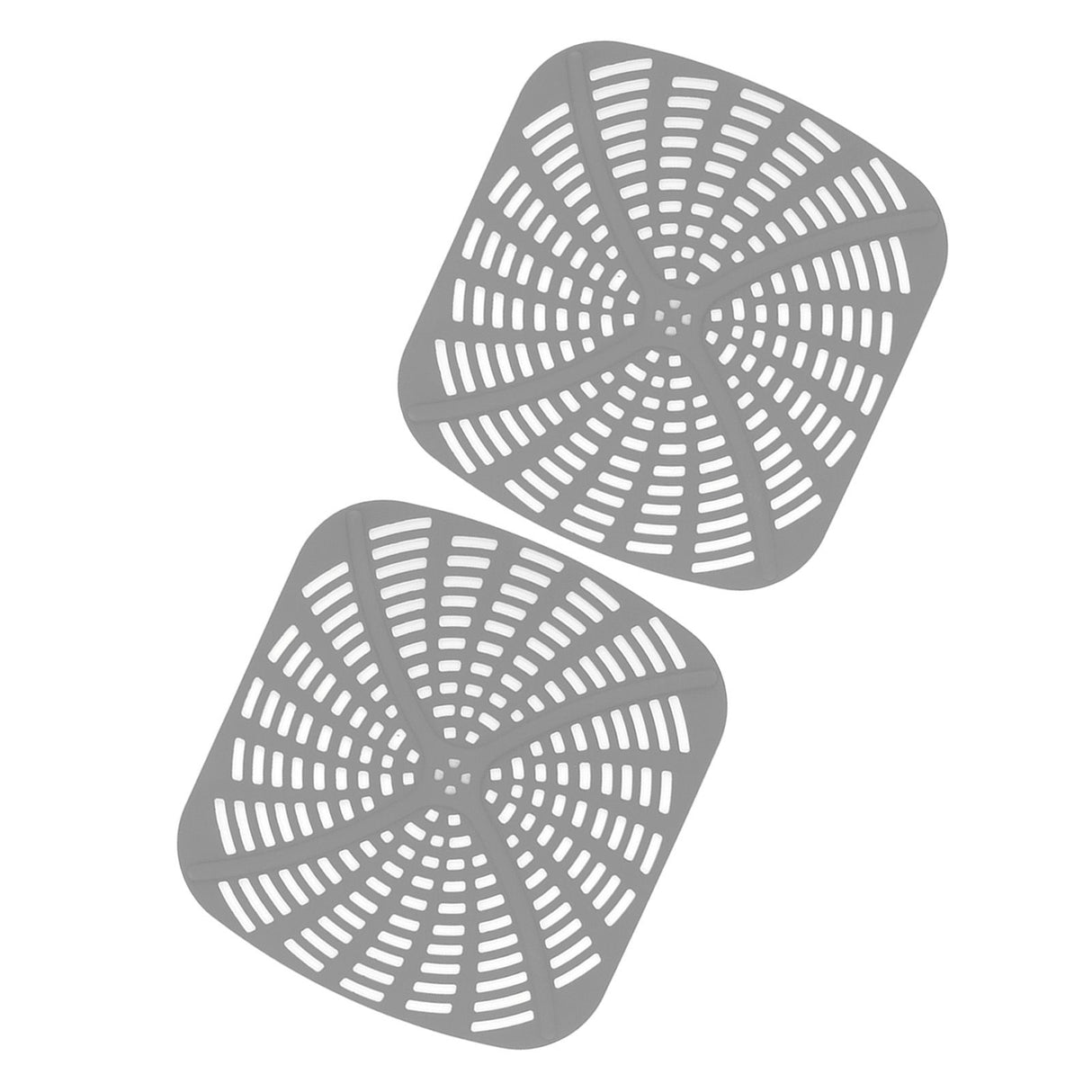 2pcs Fryer Reusable Silicone Fryer Liner Scratch Resistant Silicone Liner Mat for Ninja Foodi AG301 Fryer Grey