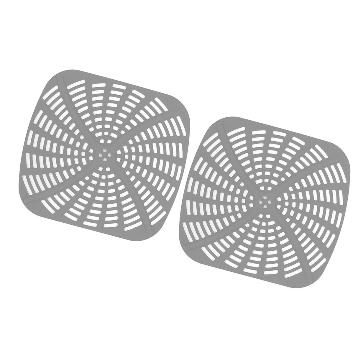 2pcs Fryer Reusable Silicone Fryer Liner Scratch Resistant Silicone Liner Mat for Ninja Foodi AG301 Fryer Grey