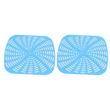 2pcs Fryer Reusable Silicone Fryer Liner Scratch Resistant Silicone Liner Mat for Ninja Foodi AG301 Fryer Blue