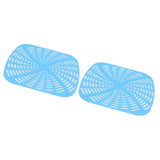 2pcs Fryer Reusable Silicone Fryer Liner Scratch Resistant Silicone Liner Mat for Ninja Foodi AG301 Fryer Blue