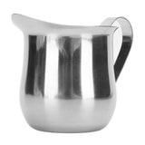 Milk Frothing Pitcher Stainless Steel Ergonomic Milk Frothing Cup Jug Steaming Pitcher for Coffee 5oz - Top-Down View