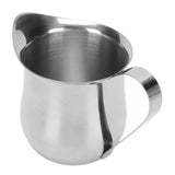 Milk Frothing Pitcher Stainless Steel Ergonomic Milk Frothing Cup Jug Steaming Pitcher for Coffee 5oz - Low Angle