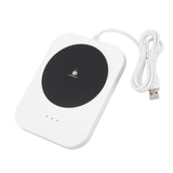 Beverage Warmer Intelligent 55℃ Constant Warm USB Power Supply Coffee Mug Electric Warmer for Desk 9V White