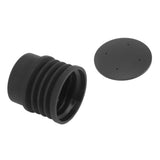 Coffee Grinder Blowing Bean Bin Silicone Coffee Grinder Cleaning Tool with Aluminum Cover for 900N HC600 Coffee Grinder Parts - Side View
