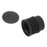 Coffee Grinder Blowing Bean Bin Silicone Coffee Grinder Cleaning Tool with Aluminum Cover for 900N HC600 Coffee Grinder Parts - Rear View