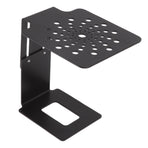 Coffee Machine Scale Rack Stainless Steel Height Adjustable Leakage Design Coffee Electronic Weighing Rack for Home Bar Black