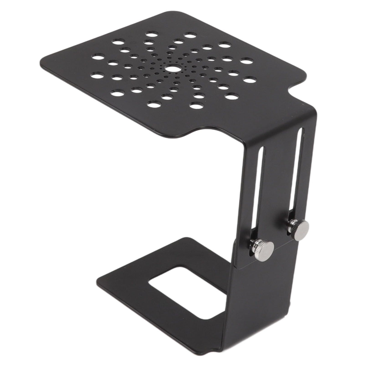 Coffee Machine Scale Rack Stainless Steel Height Adjustable Leakage Design Coffee Electronic Weighing Rack for Home Bar Black