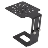 Coffee Machine Scale Rack Stainless Steel Height Adjustable Leakage Design Coffee Electronic Weighing Rack for Home Bar Black - Top-Down View
