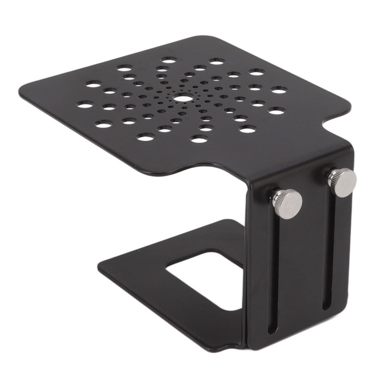Coffee Machine Scale Rack Stainless Steel Height Adjustable Leakage Design Coffee Electronic Weighing Rack for Home Bar Black