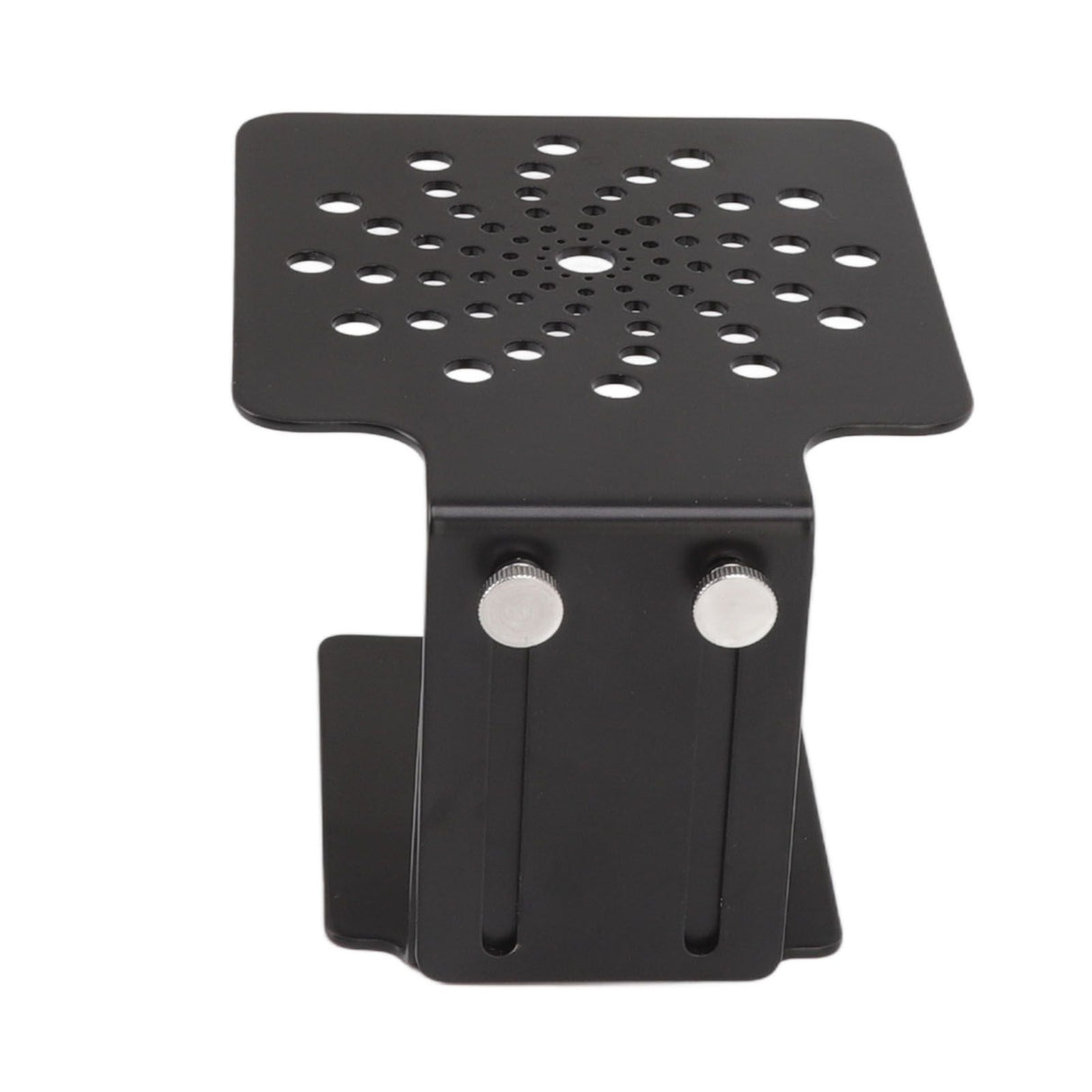 Coffee Machine Scale Rack Stainless Steel Height Adjustable Leakage Design Coffee Electronic Weighing Rack for Home Bar Black