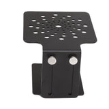 Coffee Machine Scale Rack Stainless Steel Height Adjustable Leakage Design Coffee Electronic Weighing Rack for Home Bar Black