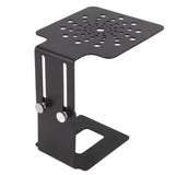 Coffee Machine Scale Rack Stainless Steel Height Adjustable Leakage Design Coffee Electronic Weighing Rack for Home Bar Black