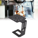 Coffee Machine Scale Rack Stainless Steel Height Adjustable Leakage Design Coffee Electronic Weighing Rack for Home Bar Black - Extra Image