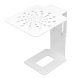 Coffee Machine Scale Rack Stainless Steel Height Adjustable Leakage Design Coffee Electronic Weighing Rack for Home Bar White
