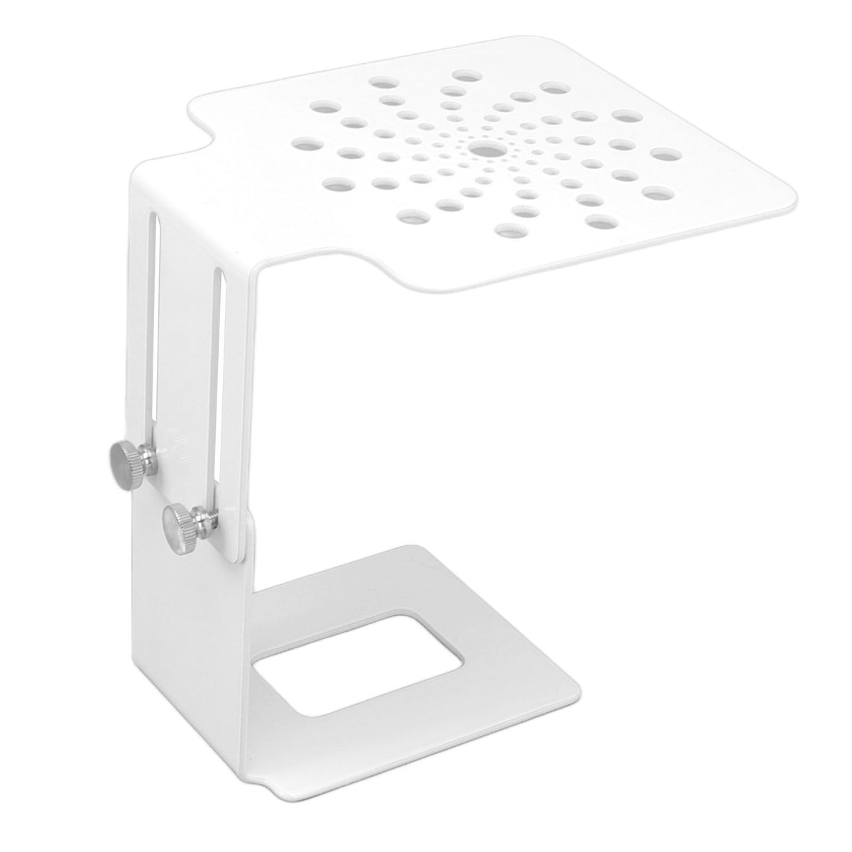 Coffee Machine Scale Rack Stainless Steel Height Adjustable Leakage Design Coffee Electronic Weighing Rack for Home Bar White