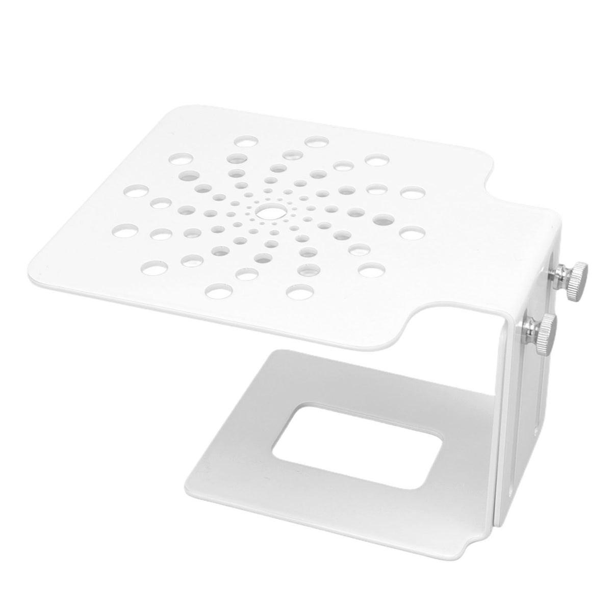 Coffee Machine Scale Rack Stainless Steel Height Adjustable Leakage Design Coffee Electronic Weighing Rack for Home Bar White