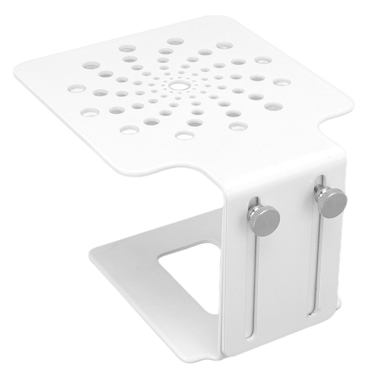 Coffee Machine Scale Rack Stainless Steel Height Adjustable Leakage Design Coffee Electronic Weighing Rack for Home Bar White