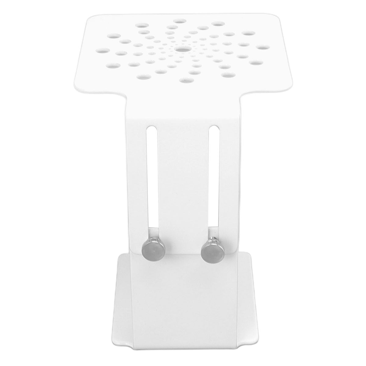 Coffee Machine Scale Rack Stainless Steel Height Adjustable Leakage Design Coffee Electronic Weighing Rack for Home Bar White