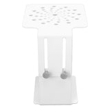 Coffee Machine Scale Rack Stainless Steel Height Adjustable Leakage Design Coffee Electronic Weighing Rack for Home Bar White