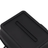 2 Pcs Silicone Air Cooker Pot with Handle Rectangular Fryer Liner Tray Replacement for Kitchen Cooking Accessories Black