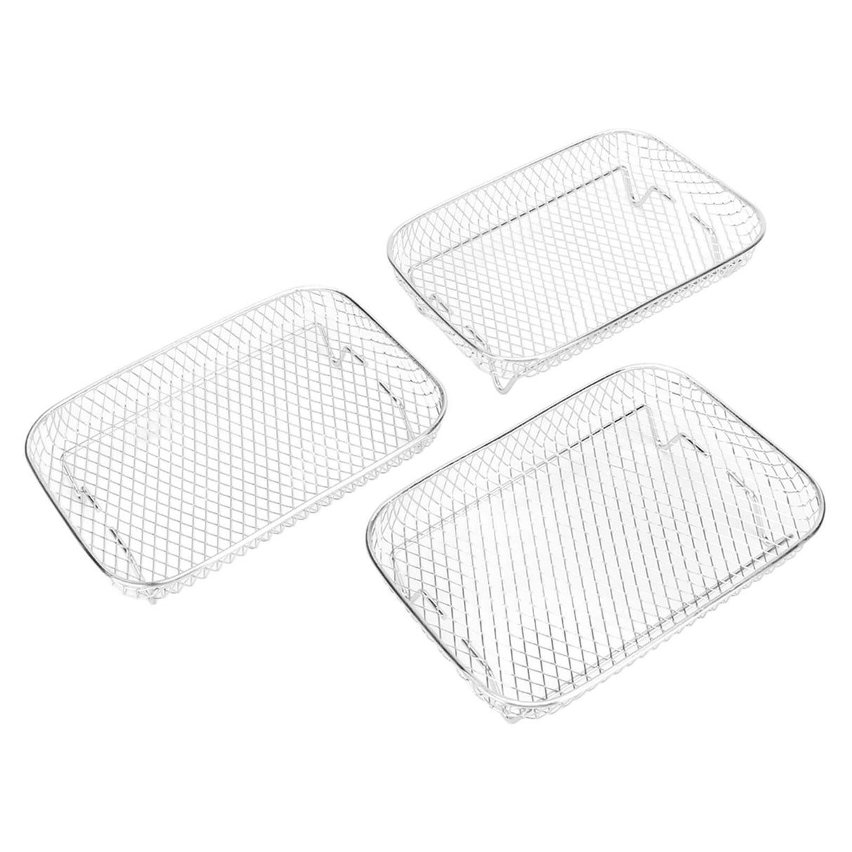 3 Layer Fryer Grilling Rack Stainless Steel Fryer Stakable Racks Household Kitchen Accessories
