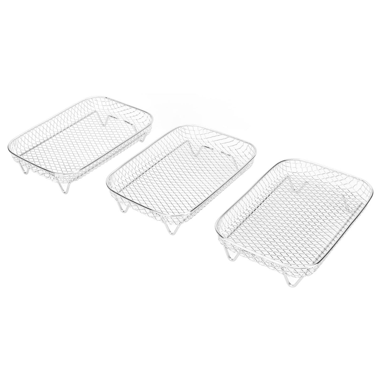 3 Layer Fryer Grilling Rack Stainless Steel Fryer Stakable Racks Household Kitchen Accessories