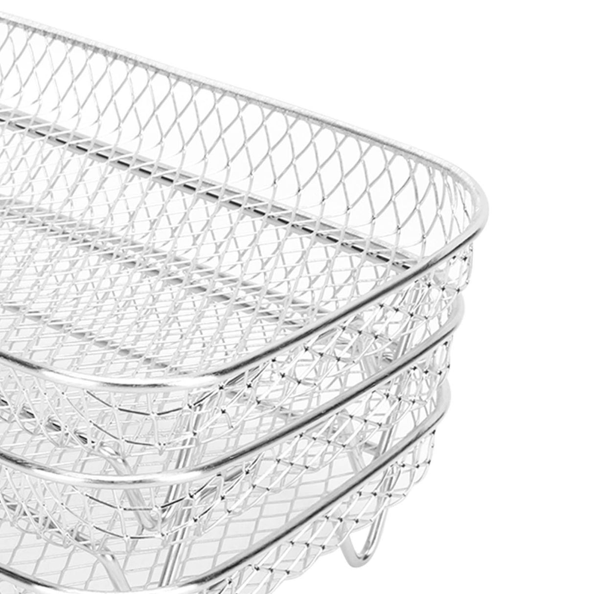 3 Layer Fryer Grilling Rack Stainless Steel Fryer Stakable Racks Household Kitchen Accessories