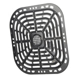 Square 24x23cm Fryer Replacement Grill Pan 304 Stainless Steel Fryer Replacement Crisper Plate - 45-Degree Angle