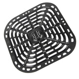 Square 24x23cm Fryer Replacement Grill Pan 304 Stainless Steel Fryer Replacement Crisper Plate - Low Angle