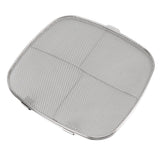 Fryer Splatter Screen 304 Stainless Steel Double Deck Fryer Splatter Shield for Oval Barbecue Machine Home - Front View