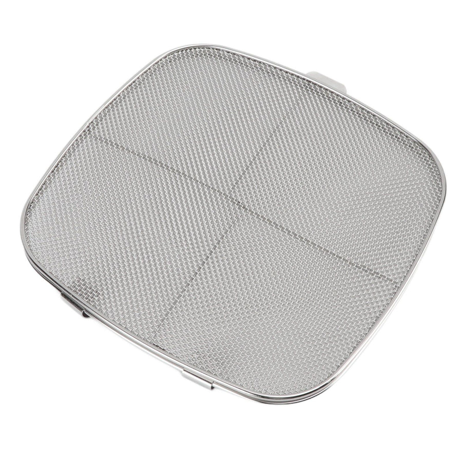 Fryer Splatter Screen 304 Stainless Steel Double Deck Fryer Splatter Shield for Oval Barbecue Machine Home