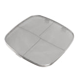 Fryer Splatter Screen 304 Stainless Steel Double Deck Fryer Splatter Shield for Oval Barbecue Machine Home