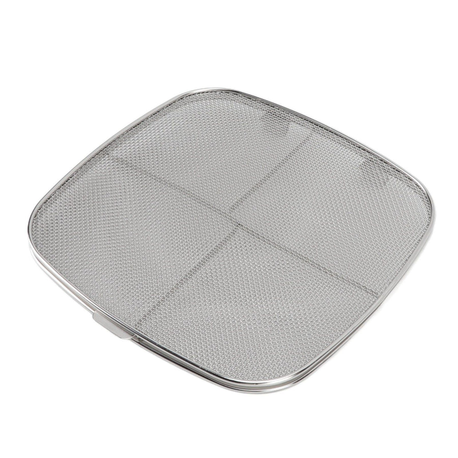 Fryer Splatter Screen 304 Stainless Steel Double Deck Fryer Splatter Shield for Oval Barbecue Machine Home