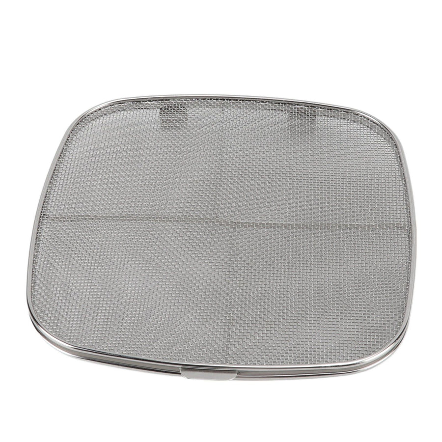 Fryer Splatter Screen 304 Stainless Steel Double Deck Fryer Splatter Shield for Oval Barbecue Machine Home