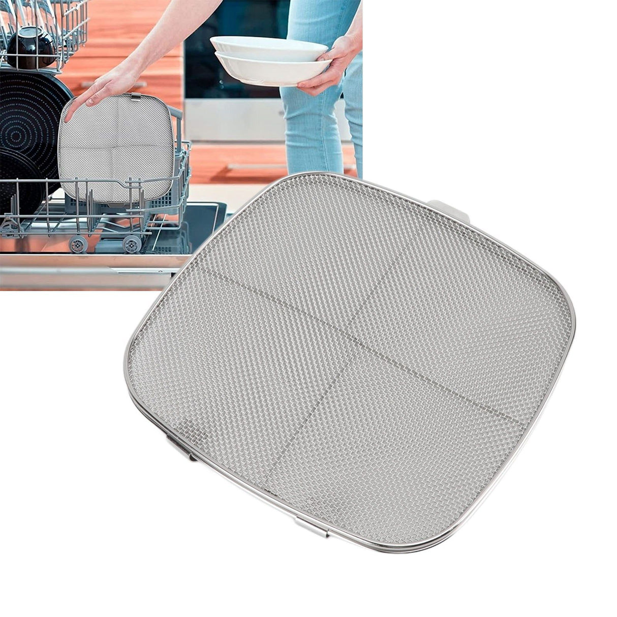 Fryer Splatter Screen 304 Stainless Steel Double Deck Fryer Splatter Shield for Oval Barbecue Machine Home