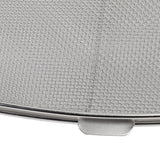 Fryer Splatter Screen 304 Stainless Steel Double Deck Fryer Splatter Shield for Oval Barbecue Machine Home