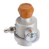 Soda Maker Adapter Aluminum Corrosion Rust Resistance CO2 Refill Connector with Pressure Gauge 8mm Male Quick Plug