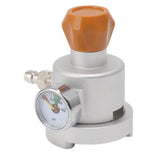 Soda Maker Adapter Aluminum Corrosion Rust Resistance CO2 Refill Connector with Pressure Gauge 8mm Male Quick Plug - Close-Up Angle