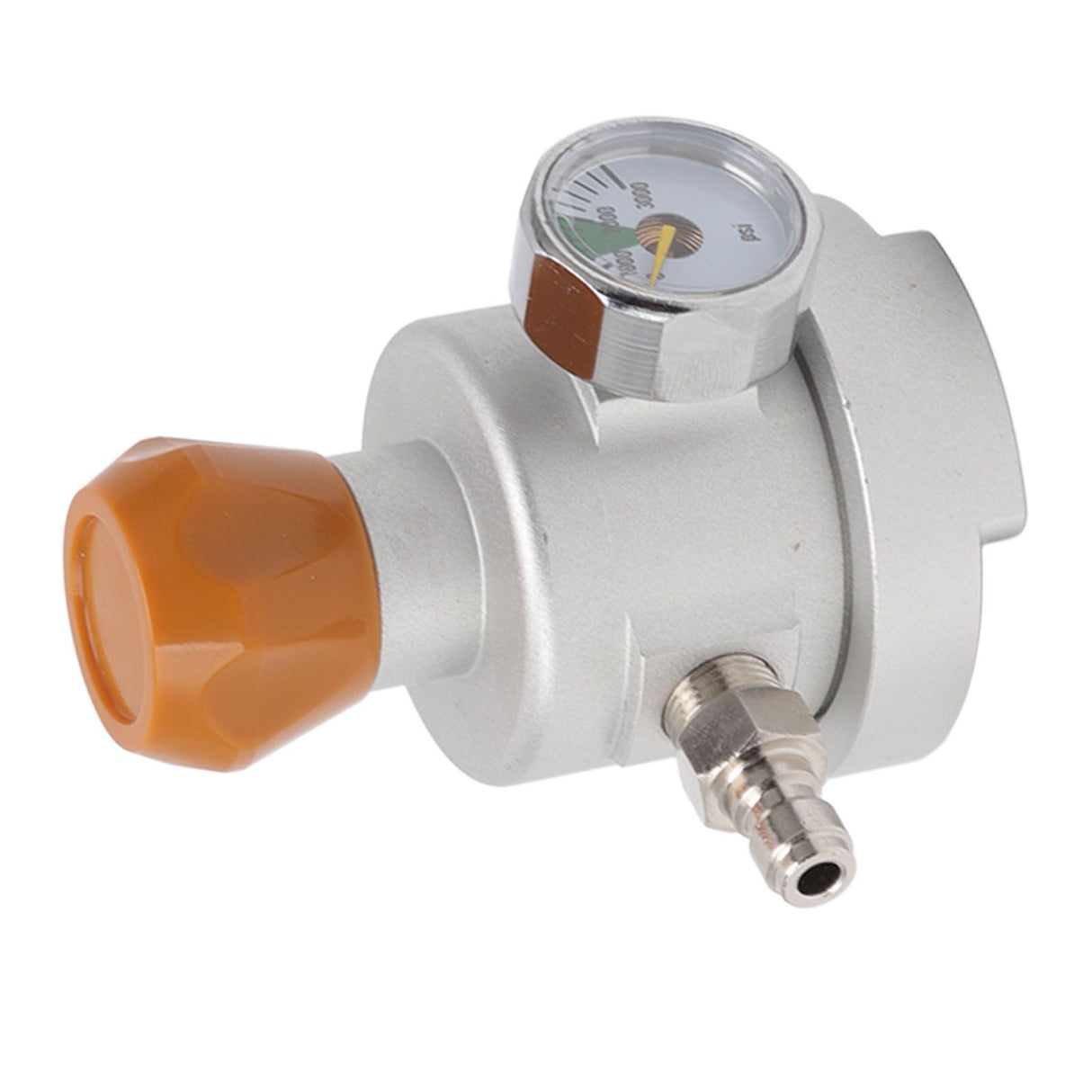 Soda Maker Adapter Aluminum Corrosion Rust Resistance CO2 Refill Connector with Pressure Gauge 8mm Male Quick Plug