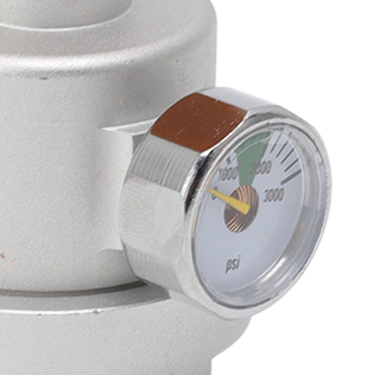 Soda Maker Adapter Aluminum Corrosion Rust Resistance CO2 Refill Connector with Pressure Gauge 8mm Male Quick Plug