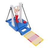 Figure Rotating Athlete Board Game ABS Low Noise Kids Board Game Toy for Home Party - Top-Down View